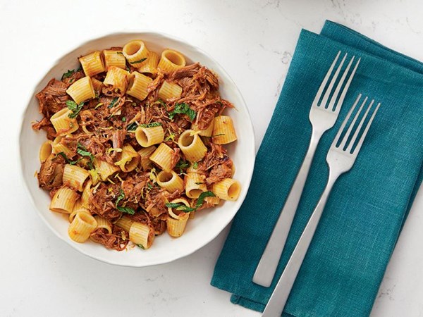 Rigatoni with lamb ragù