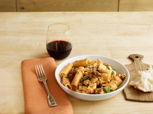 Rigatoni with sausage and fennel