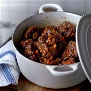 Rioja-braised oxtail