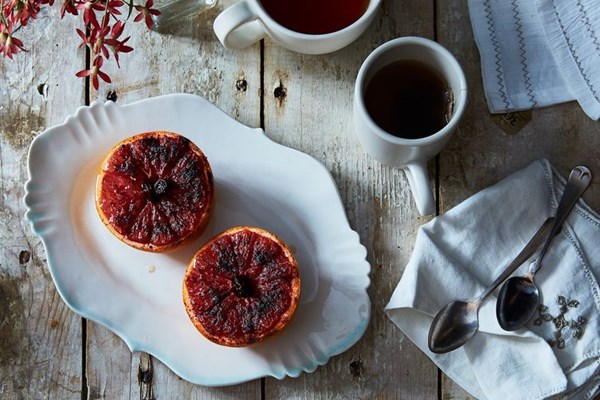 Rise and shine pink grapefruit brulee