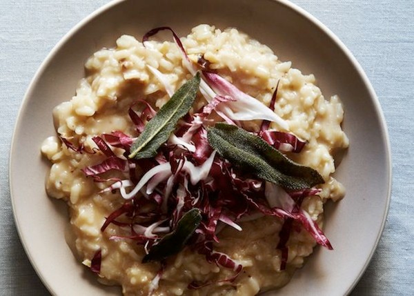 Risotto con salvia e noce