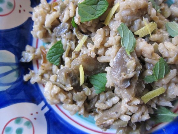 Risotto with artichokes