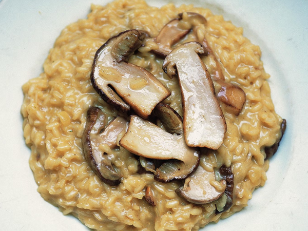 Risotto with ceps (Risotto con porcini)