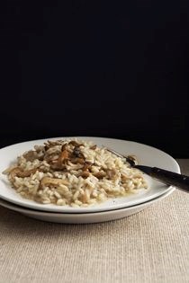 Risotto with eggplant