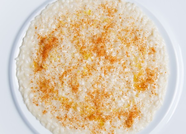 Risotto with garlic and chilli