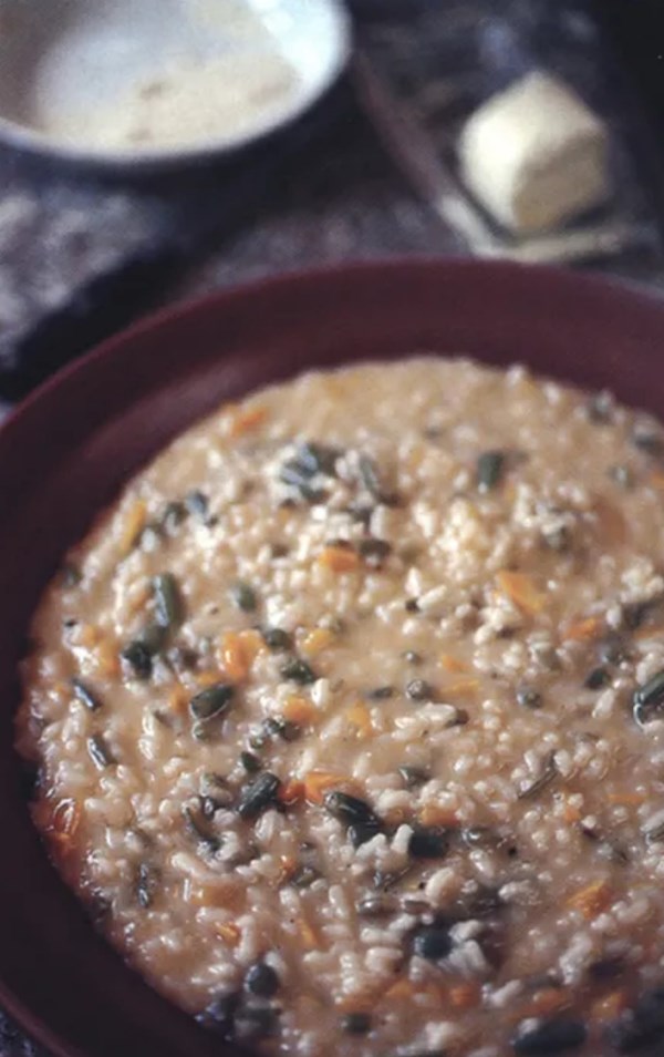 Risotto with green beans and yellow pepper