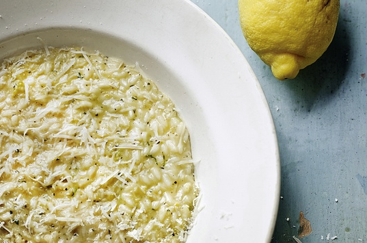 Risotto with lemon