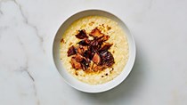 Risotto with mushrooms and thyme
