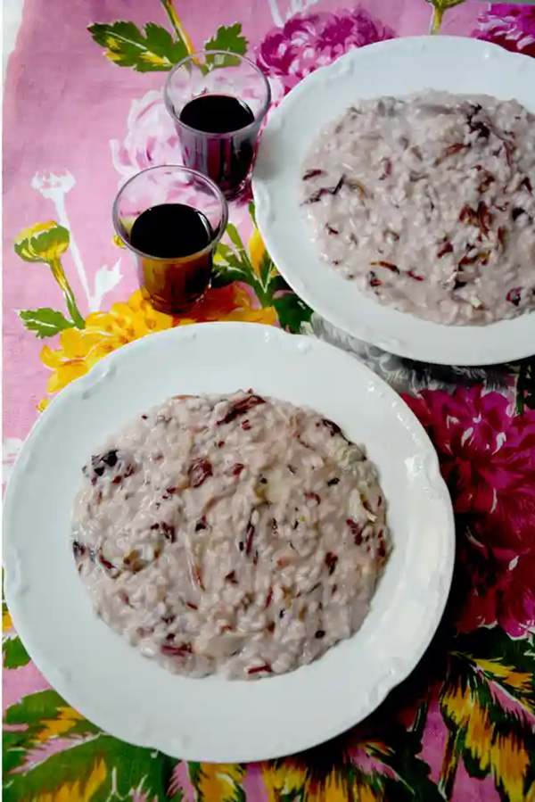 Risotto with radicchio and Gorgonzola