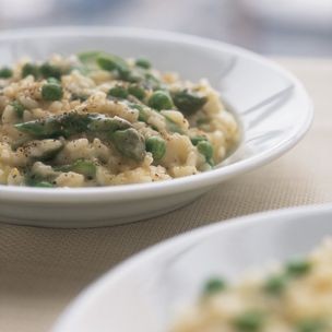 Risotto with spring vegetables