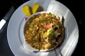 Ritzy lobster pie