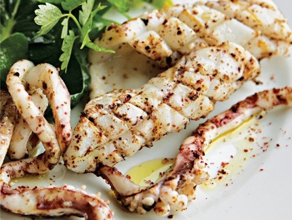 River Cottage's seared squid (Cook the Book)