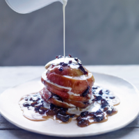 Roast apple stacks with honey, prunes and Calvados