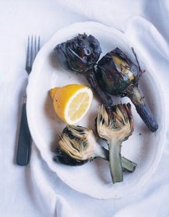 Roast artichokes (Carciofi alla brace)