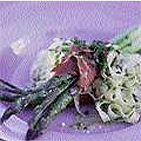 Roast asparagus fettucine 