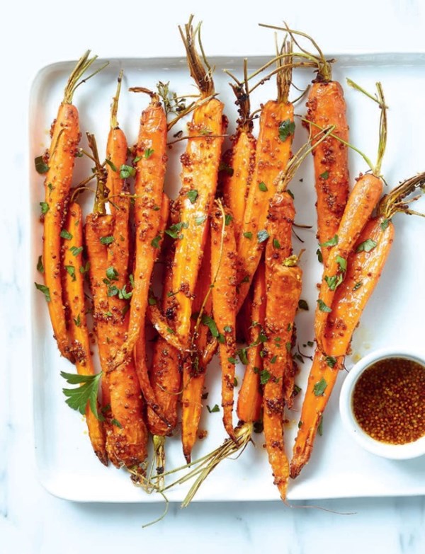 Roast baby carrots
