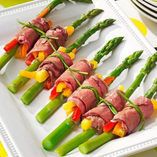 Roast beef aioli bundles