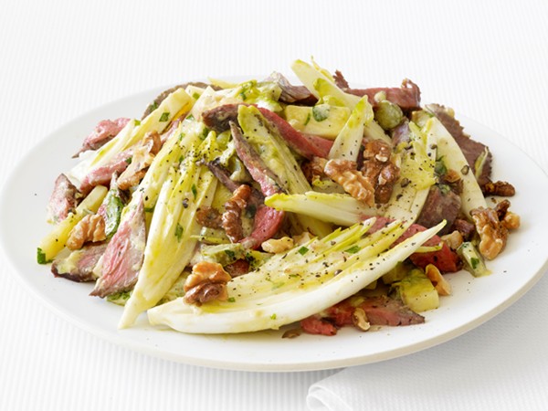 Roast beef and endive salad