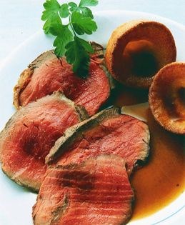 Roast beef and Yorkshire pudding