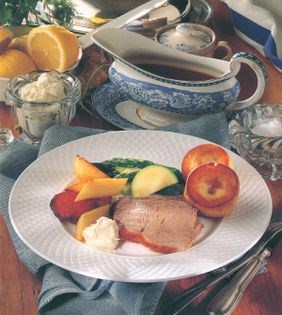 Roast beef and Yorkshire puddings