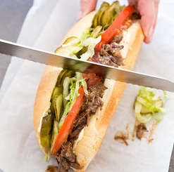 Roast beef po' boys