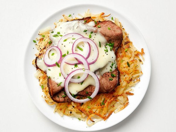 Roast beef-potato hash