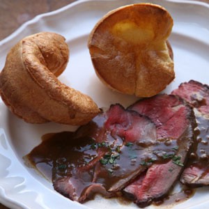 Roast beef with Yorkshire pudding