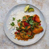 Roast butternut squash curry