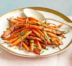 Roast carrots with pesto