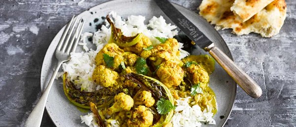 Roast cauliflower korma
