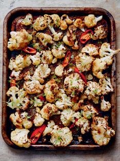 Roast cauliflower with chilli, garlic and thyme