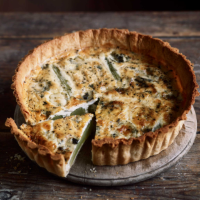 Roast celery and Roquefort tart with thyme pastry 