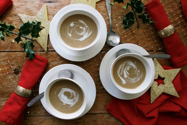 Roast chestnut soup