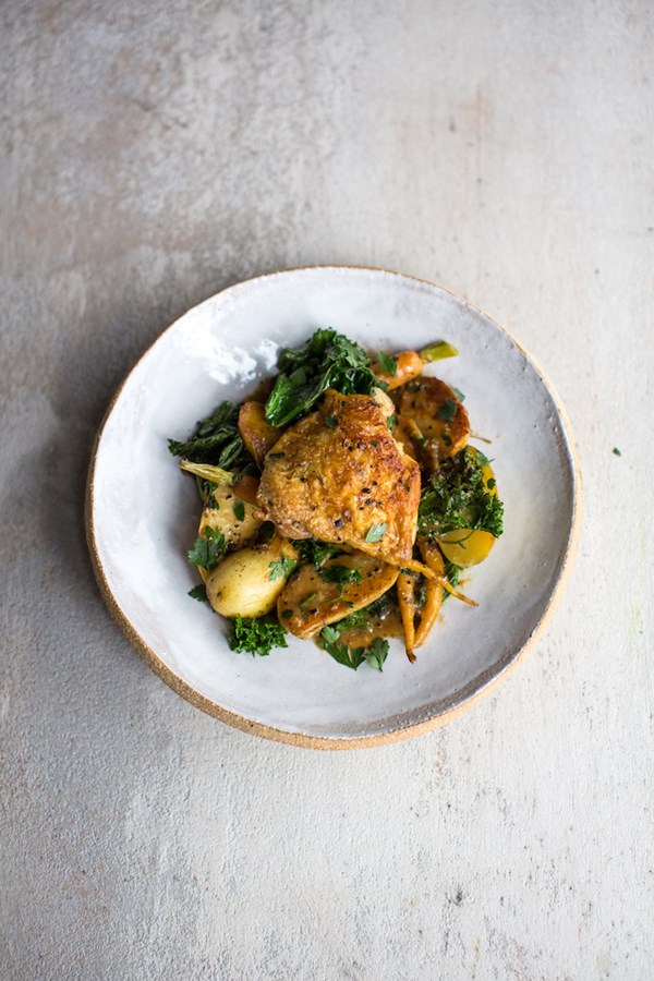 'Roast' chicken dinner