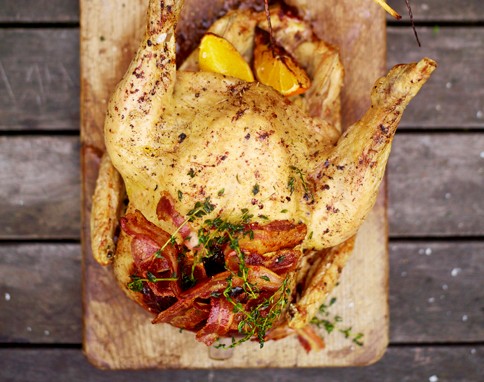 Roast chicken for two