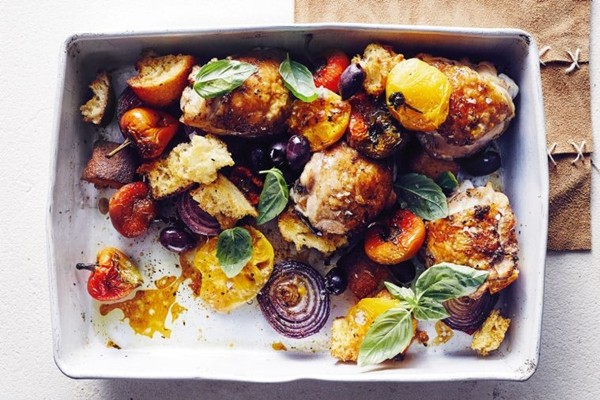 Roast chicken panzanella