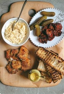 Roast chicken, tomato and celeriac remoulade sandwich