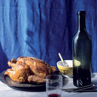 Roast chicken with cumin salt