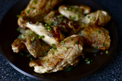 Roast chicken with Dijon sauce