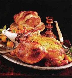 Roast chicken with orange, lemon, and ginger (Pollo arrosto all'arancia, limone, e zenzero)