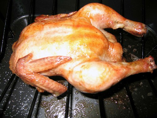 Roast chicken with pan gravy