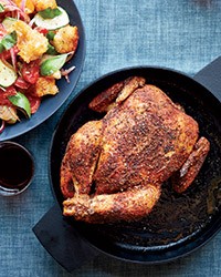 Roast chicken with panzanella