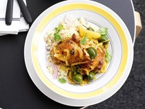 Roast chicken with preserved lemon