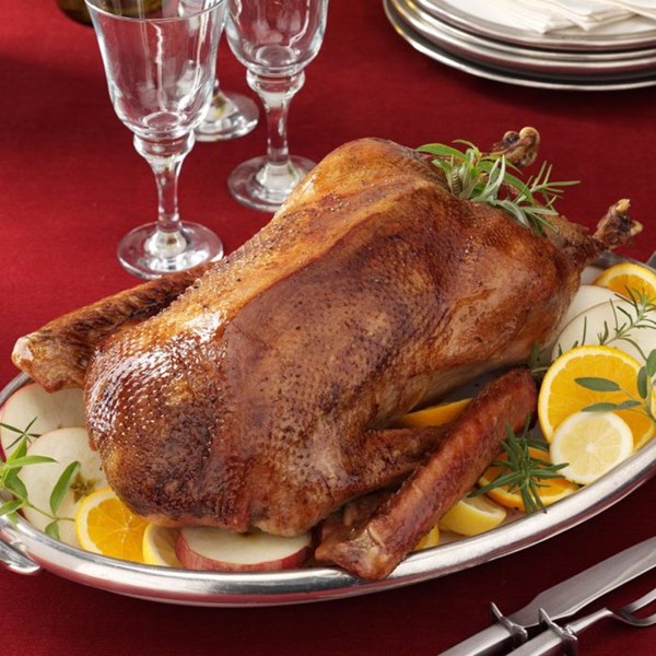 Roast Christmas goose
