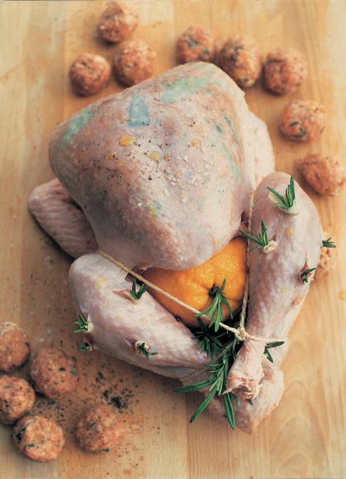 Roast Christmas turkey