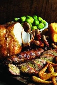 Roast Christmas turkey