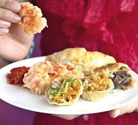 Roast duck plum puffs