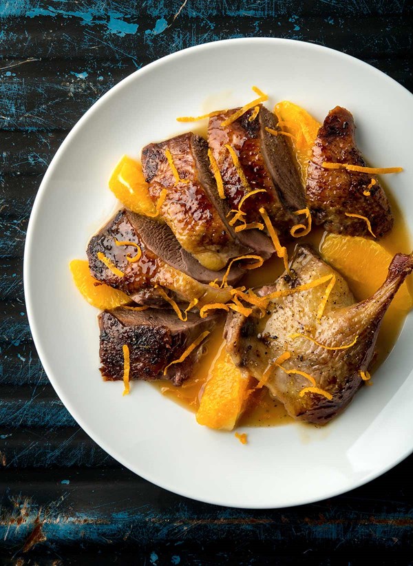 Roast duck with orange sauce (Caneton rôti à l'orange)