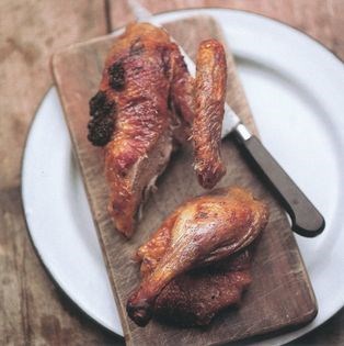Roast duck with Parma ham fat (Anatra arrosto con grasso di prosciutto)