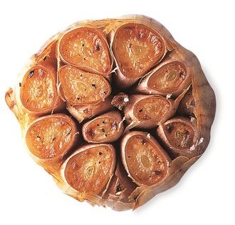 Roast garlic flowers